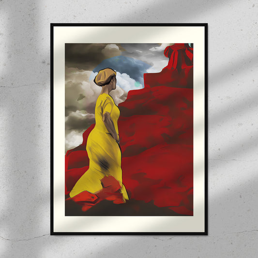 Aufstieg, Digitalprint, zeitgenössische Kunst, Fine Art